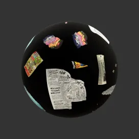 City street rubbish paper k